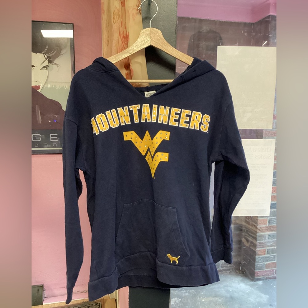 PINK Victoria's Secret Navy Blue Mountaineers Sweater